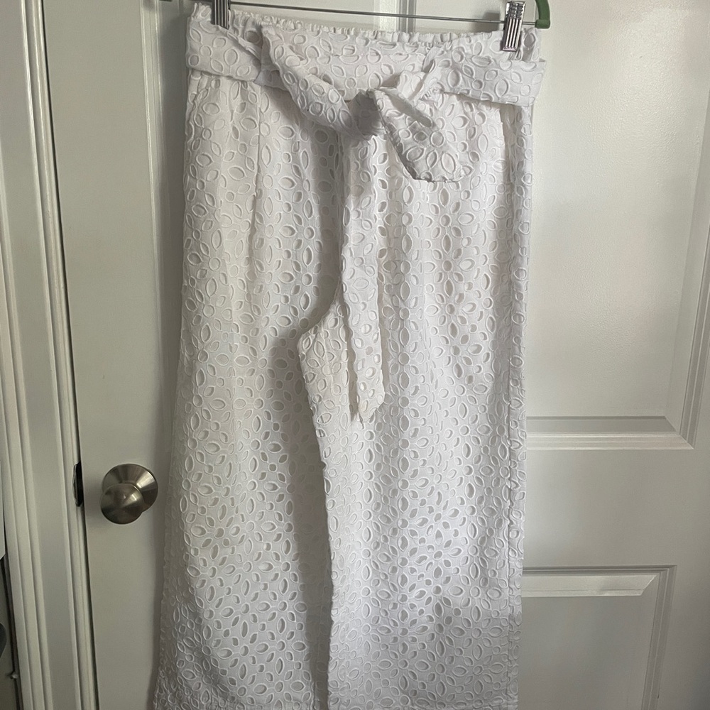 JCrew eyelet pull on pant